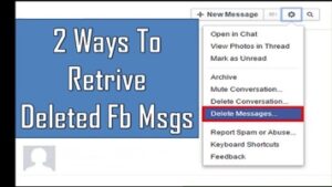 How to Retrieve Deleted Facebook Messages