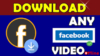 How To Download Facebook Video Offline