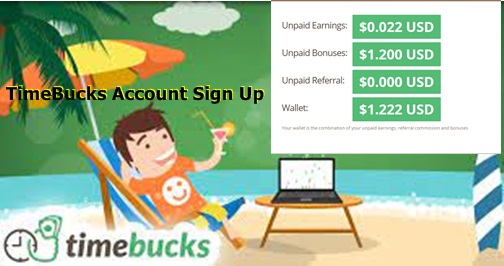 TimeBucks Account Sign Up