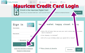 Maurices Credit Card Login