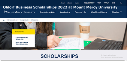 Oldorf Business Scholarships 2022 at Mount Mercy University